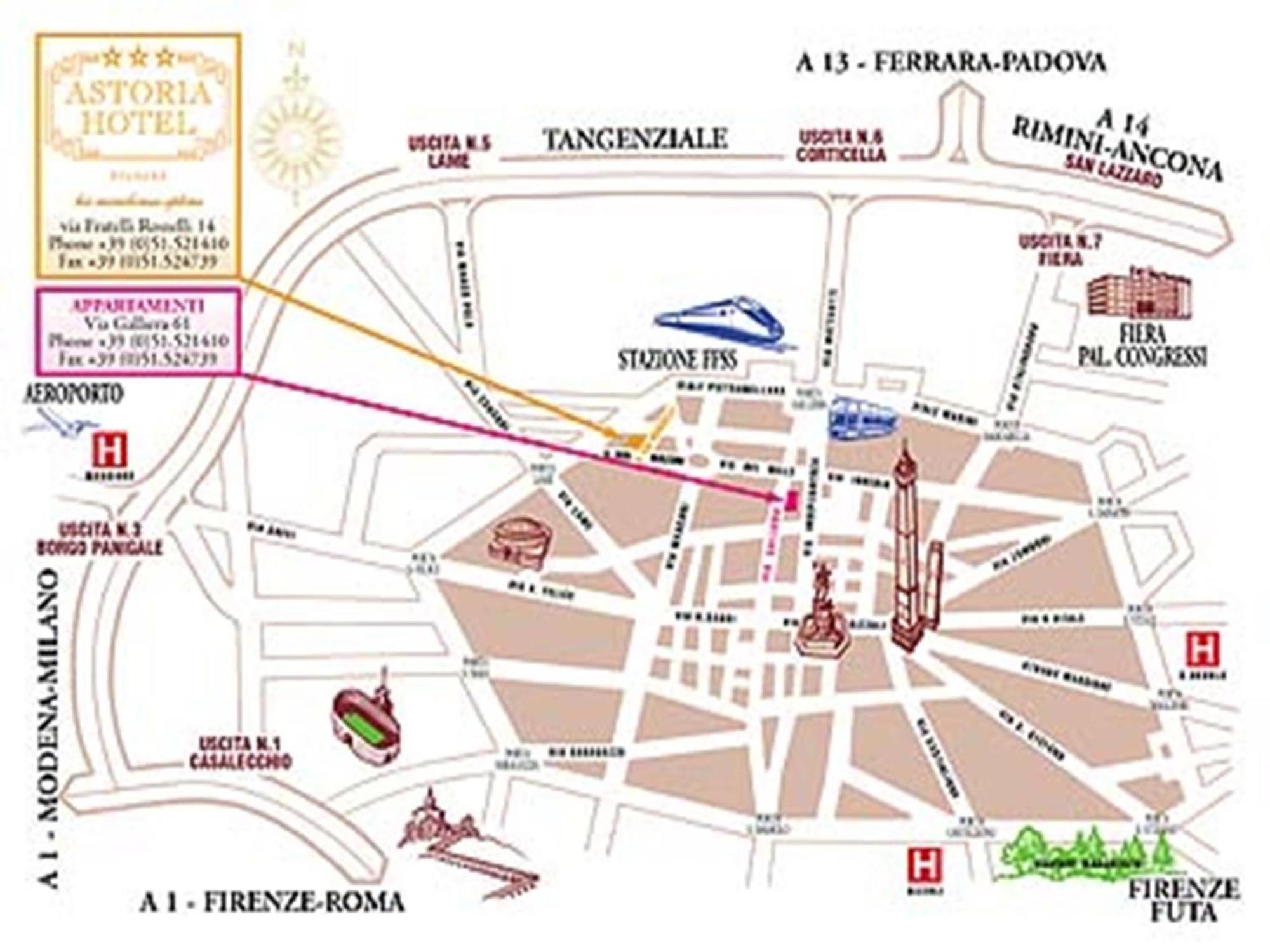 Hotel Astoria Bologna Esterno foto